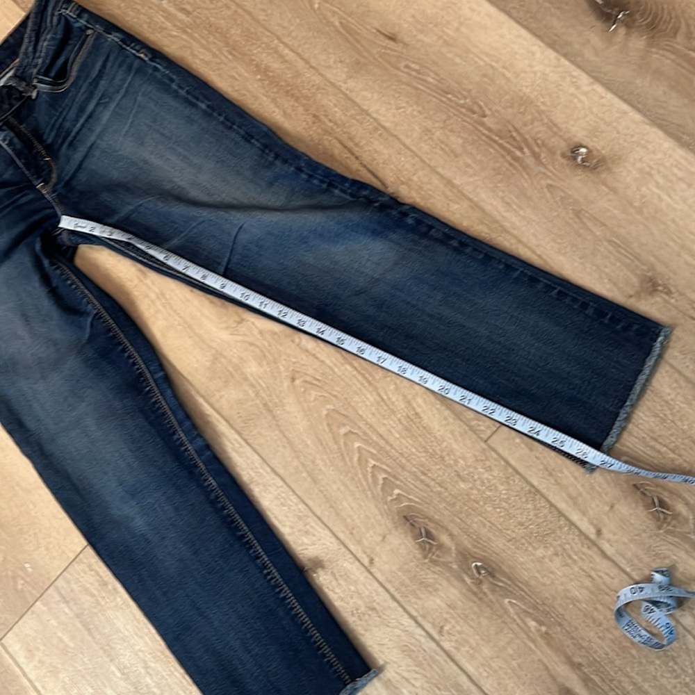 White House Black Market ~ slim crop raw hem jeans, excellent condition! - Picture 10 of 12
